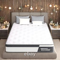 Cool Memory Foam Mattress Pocket Sprung Mattress Orthopaedic Luxury King 5FT Bed