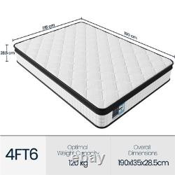 Costoffs Memory Foam & Pocket Spring Hybrid Double Mattress