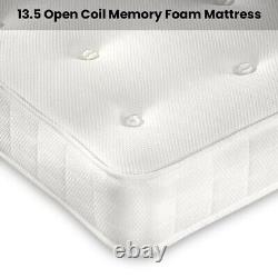 Crushed Velvet Memory Foam Divan Bed Set With Mattress And Designer Headboard