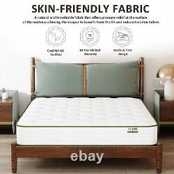 Crystli- 10 Small Double, Memory Foam & Pocket Spring Mattress, Hypoallergenic