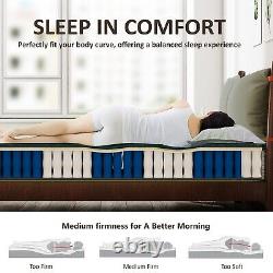 Crystli- 10 Small Double, Memory Foam & Pocket Spring Mattress, Hypoallergenic