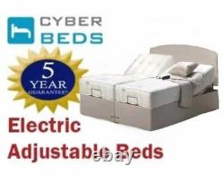 Cyberbeds Bonny 5Ft King Adjustable Electric Bed Pocket Sprung Latex Mattress