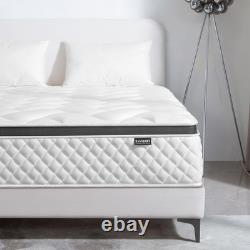 Deegari Double Mattress 4ft6 135x190x25cm Pocket Sprung Memory Foam Medium Firm