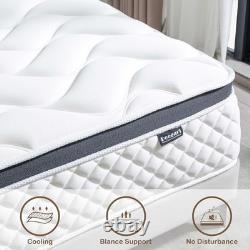 Deegari Double Mattress 4ft6 135x190x25cm Pocket Sprung Memory Foam Medium Firm