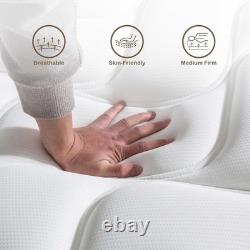 Deegari Double Mattress 4ft6 135x190x25cm Pocket Sprung Memory Foam Medium Firm