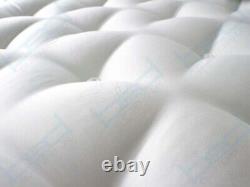 Deep Memory Foam Pillow Top Luxury Thick Mattress Quilted Cool Touch 3ft 4ft6