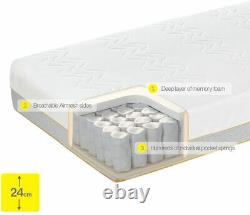 Dormeo Options Hybrid Memory Foam and Pocket Sprung Mattress Medium Firm KING