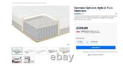 Dormeo Options Hybrid Plus Mattress Double Hybrid Pocket Springs and Memory Foam