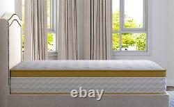 Double 4FT6 Pocket Spring Mattress Pressure Relief Medium Firm Memory Foam Bed