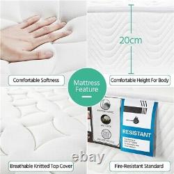 Double Bed Mattress Medium Firm 4 ft 6 Pocket Sprung Memory Foam Mattress