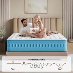 Double Hybrid Mattress 10 Inch Memory Foam Pocket Sprung Medium Firm 135x190cm
