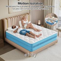 Double Hybrid Mattress 10 Inch Memory Foam Pocket Sprung Medium Firm 135x190cm