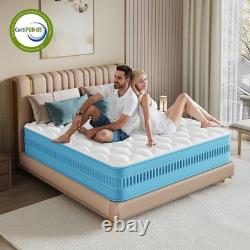 Double Hybrid Mattress 10 Inch Memory Foam Pocket Sprung Medium Firm 135x190cm