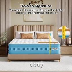 Double Hybrid Mattress 10 Inch Memory Foam Pocket Sprung Medium Firm 135x190cm
