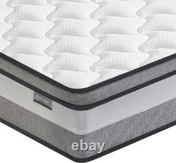 Double Hybrid Mattress Memory Foam Pocket Spring Medium Firm 135x190cm