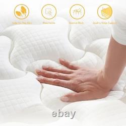 Double Hybrid Mattress Memory Foam Pocket Spring Medium Firm 135x190cm