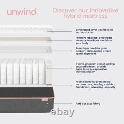 Double Hybrid Memory Foam Top 1000 Pocket Sprung Rolled SLEEPFUL-HB1000MEM4.6FT