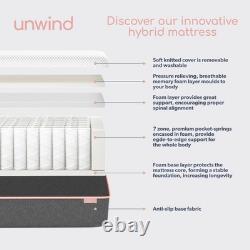 Double Hybrid Memory Foam Top 1000 Pocket Sprung Rolled SLEEPFUL-HB1000MEM4.6FT
