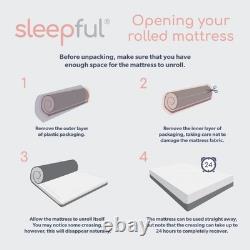 Double Hybrid Memory Foam Top 1000 Pocket Sprung Rolled SLEEPFUL-HB1000MEM4.6FT