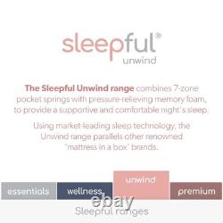 Double Hybrid Memory Foam Top 1000 Pocket Sprung Rolled SLEEPFUL-HB1000MEM4.6FT