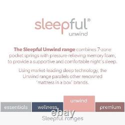 Double Hybrid Memory Foam Top 1000 Pocket Sprung Rolled SLEEPFUL-HB1000MEM4.6FT