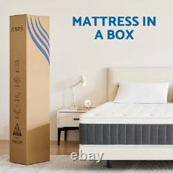 Double Hybrid Pocket Sprung Memory Foam Mattress 3ft 4ft 4ft6 5ft King In a Box