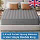 Double King Mattress 9.4 Inch Deep Pocket Sprung Breathable Memory Foam Spring