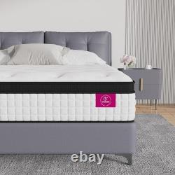 Double Mattress 11 Gel Memory Foam Pocket Sprung Orthopaedic Cool 135x190x28cm