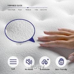 Double Mattress 11 Gel Memory Foam Pocket Sprung Orthopaedic Cool 135x190x28cm