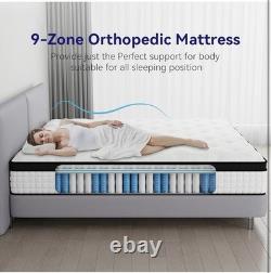 Double Mattress 11 Gel Memory Foam Pocket Sprung Orthopaedic Cool Bed 135x190cm
