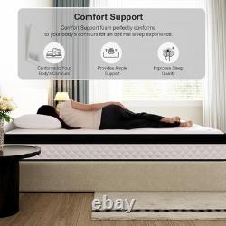 Double Mattress, 22CM Gel Memory Foam Pocket Sprung Mattresses with Breathable S