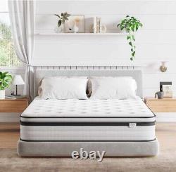 Double Mattress 4FT6,10.6 Inch Gel Memory Foam Pocket Sprung Orthopedic Mattress