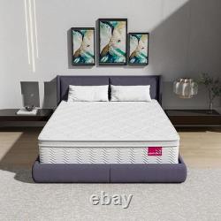 Double Mattress 4FT6 10.8 Memory Foam Pocket Spring 9-Zone Orthopedic Medium Fi