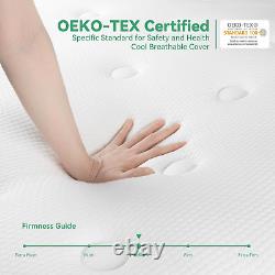 Double Mattress 4FT6, 10 Inch Medium Firm Gel Memory Foam Pocket Sprung Hybrid M