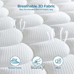 Double Mattress 4FT6 9 Inch 9 Zone Orthopedic Mattress with Memory Foam & Pocket