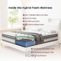 Double Mattress 4FT6 Hybrid 135x190x25cm Height 25CM Memory Foam & Pocket