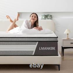 Double Mattress 4FT6 Hybrid 25CM Memory Foam Pocket Springs Medium Firm New