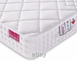 Double Mattress 4FT Pocket Sprung With Memory Foam Tencel Fabric Orthopaedic