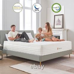 Double Mattress 4ft6 Hybrid Memory Foam Pocket Spring 28cm Medium Firm