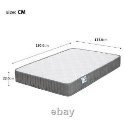 Double Mattress 4ft6 Memory Foam Pocket Spring Mattress Medium Firm (137x190cm)