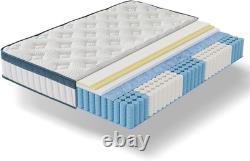Double Mattress 90cm x 190cm, 25cm Deep Memory Foam & Pocket Spring Mattress