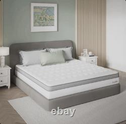 Double Mattress Hybrid 27cm Memory Foam Pocket Sprung Supportive Lumbar