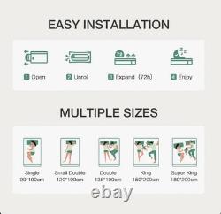 Double Mattress Hybrid 27cm Memory Foam Pocket Sprung Supportive Lumbar