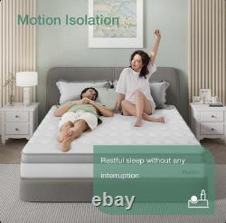 Double Mattress Hybrid 27cm Memory Foam Pocket Sprung Supportive Lumbar