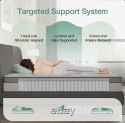 Double Mattress Hybrid 27cm Memory Foam Pocket Sprung Supportive Lumbar