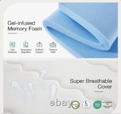 Double Mattress Hybrid 27cm Memory Foam Pocket Sprung Supportive Lumbar