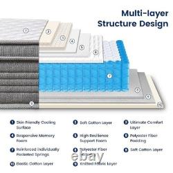 Double Mattress Hybrid Mattress with Pocket Springs & Memory Foam 26cm Mattress