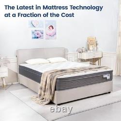 Double Mattress Hybrid Mattress with Pocket Springs & Memory Foam 26cm Mattress
