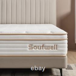 Double Mattress, Memory Foam Hybrid, Zoned Coil Pocket Sprungs 135x190x27cm