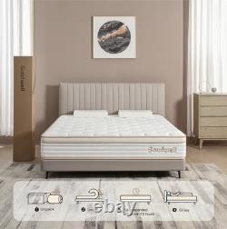 Double Mattress, Memory Foam Hybrid, Zoned Coil Pocket Sprungs 135x190x27cm